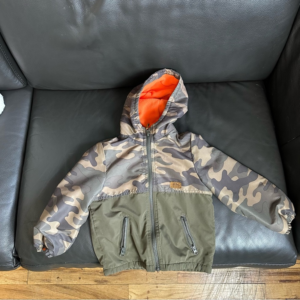 Toddler Carter's Classic Orange Fleece Jacket size 4T